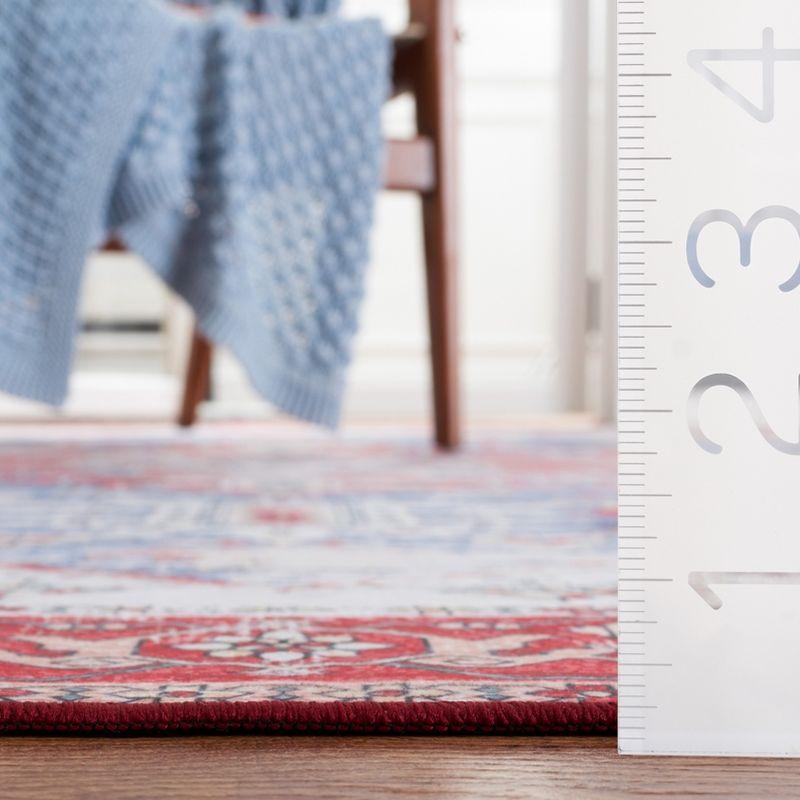 Tucson Vintage Persian TSN102 Power Loomed Machine Washable Skid-Resistant Indoor Runner Rug - Blue/Red - 2'6"x8' - Safavieh