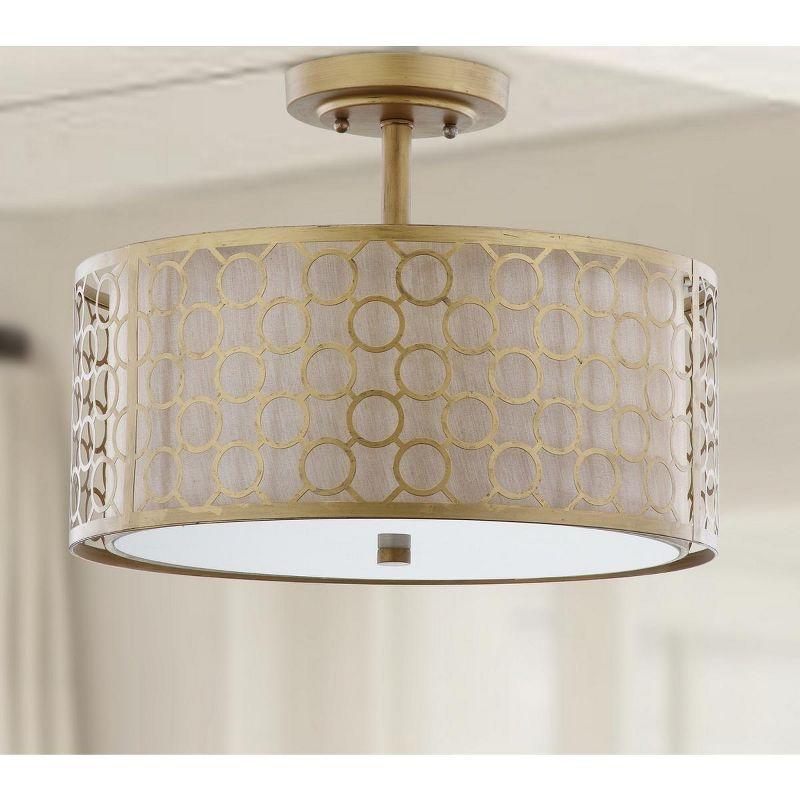 Giotta Ceiling Light - Antique Gold - Safavieh.