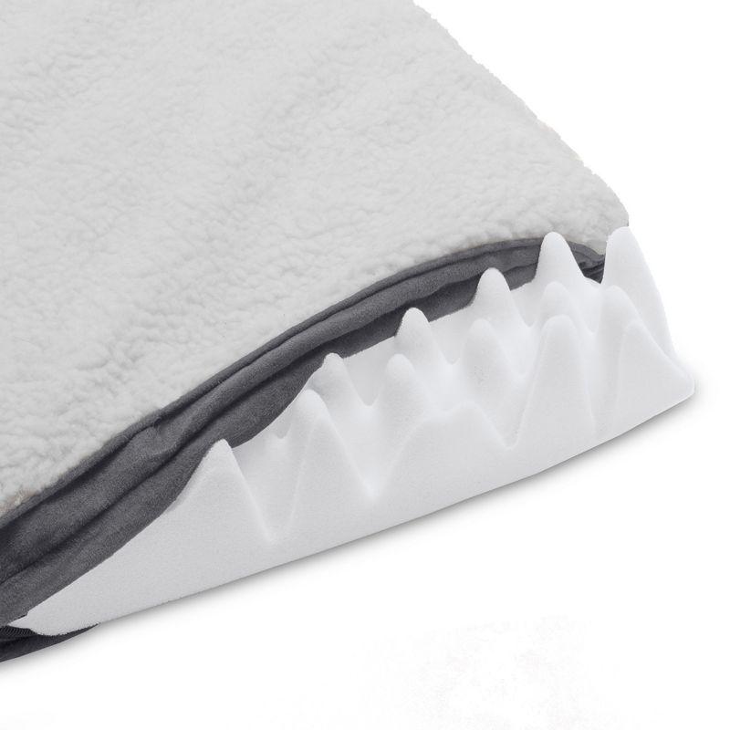 FurHaven Faux Sheepskin & Suede Deluxe Orthopedic Dog Bed