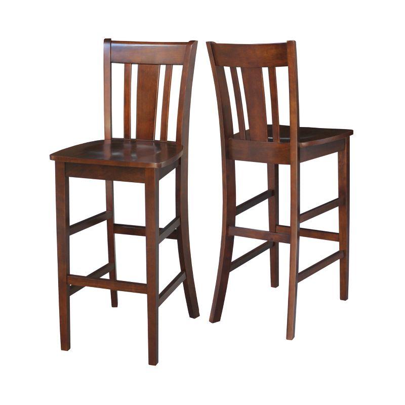 Espresso San Remo 30" Solid Wood Barstool