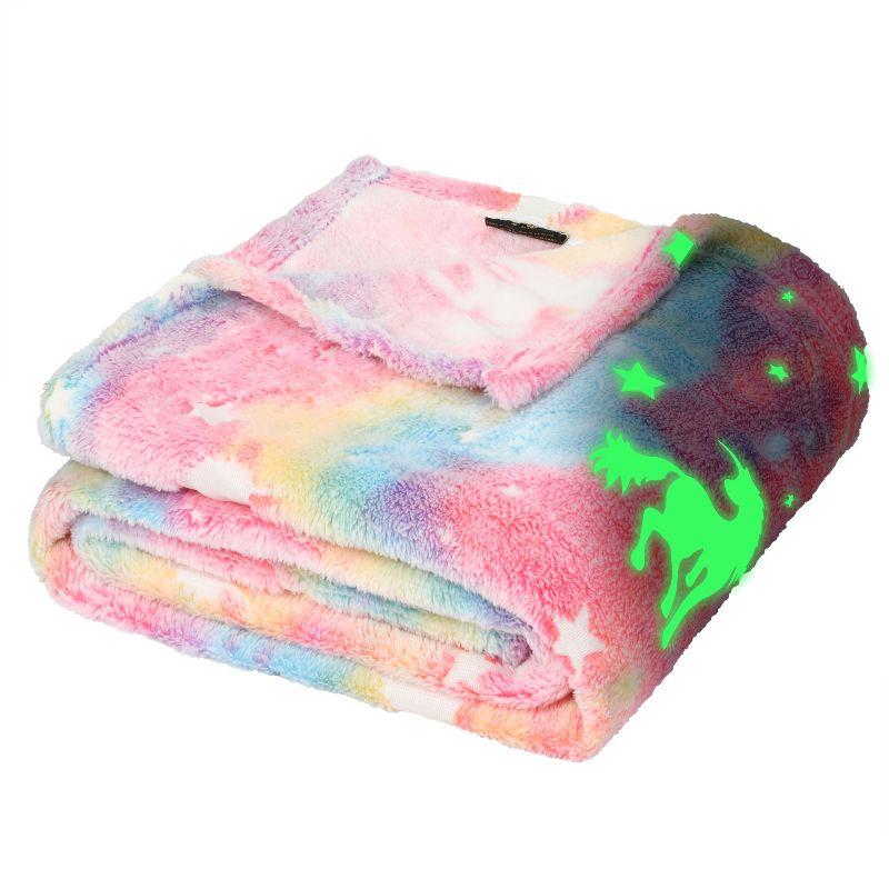 Catalonia Catalonia Glow in The Dark Throw Blanket for Kids