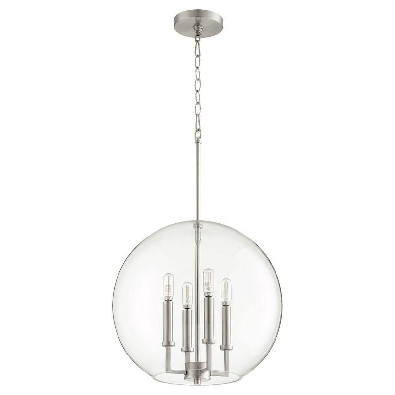 Quorum Lighting 4 - Light Pendant in  Satin Nickel