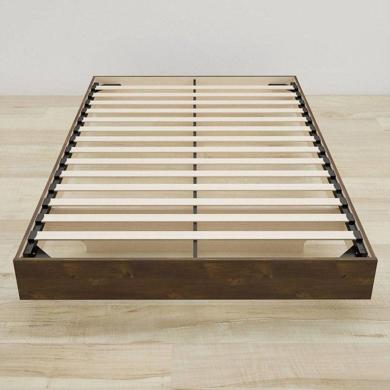 Truffle Brown Full/Double Modern Platform Bed with Engineered Wood Frame