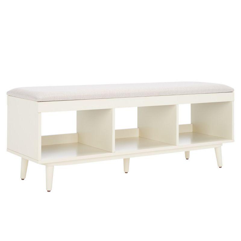 Cricket Open Shelf Bench W/ Cushion  - Safavieh