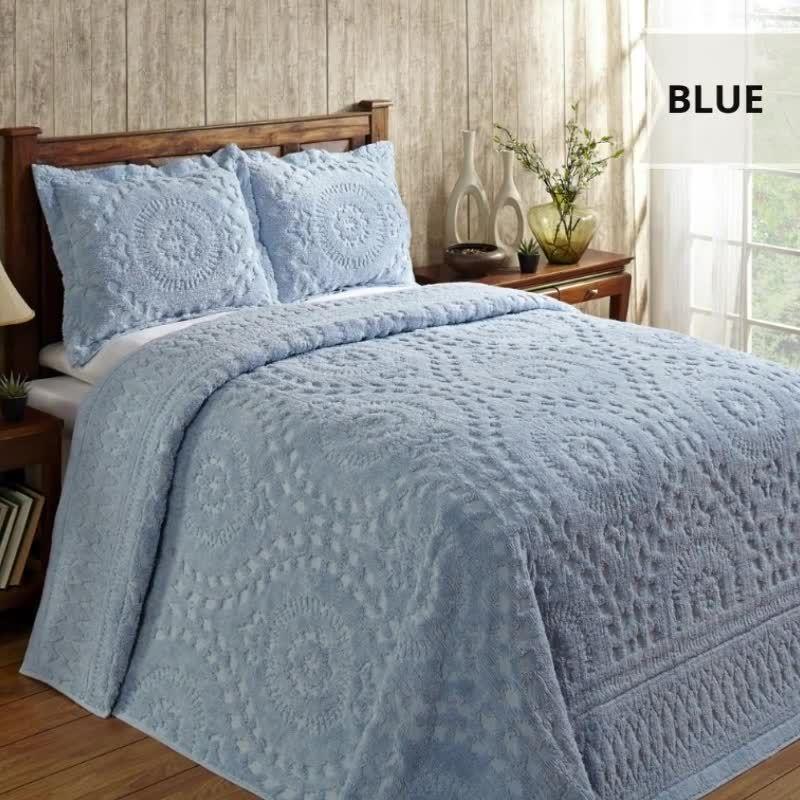King Rio Collection 100% Cotton Tufted Unique Luxurious Floral Design Pillow Sham Plum - Better Trends