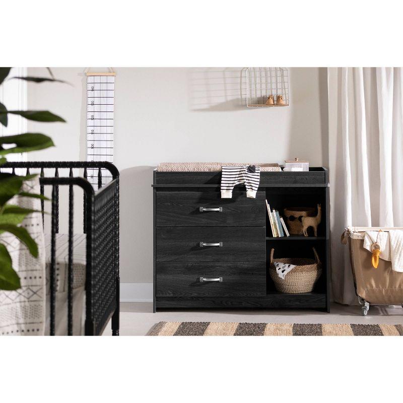 South Shore Tassio Changing Table - Gray Oak