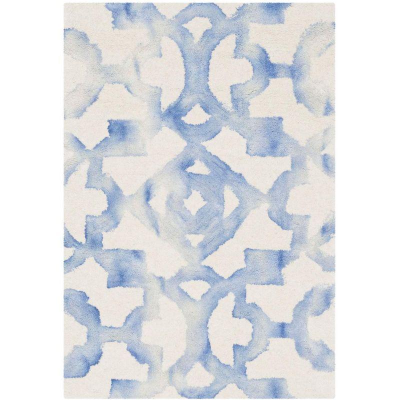 Dip Dye DDY717 Hand Tufted Indoor Accent Rug - Ivory/Blue - 2'x3' - Safavieh