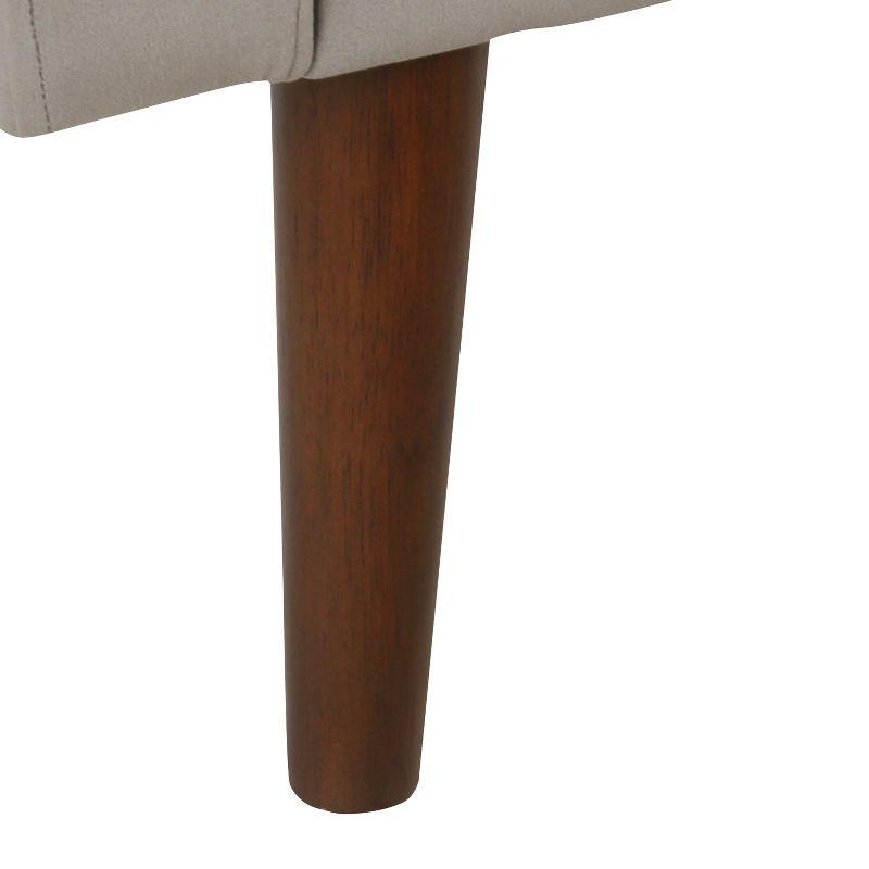 Fulton Velvet Storage Bench Gray - HomePop: Upholstered Ottoman, Entryway Seating with Plywood Frame