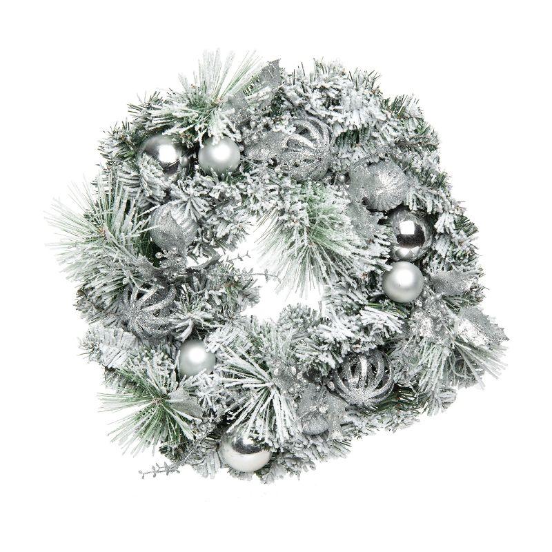 Transpac Artificial 24 in. Multicolored Christmas Holiday Wreath