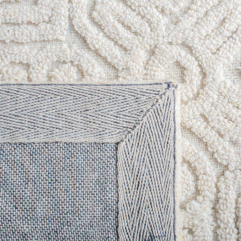 Town & Country Living TOWN & COUNTRY LUXE Tretta Modern Geo Area Rug with Plush High-Low Texture, Ivory