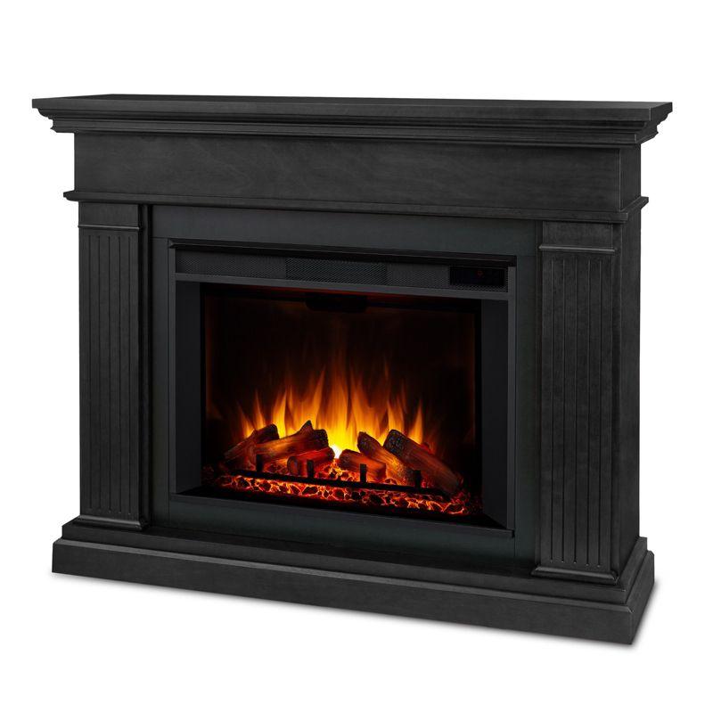 Centennial Grand Black Electric Fireplace with Mantel