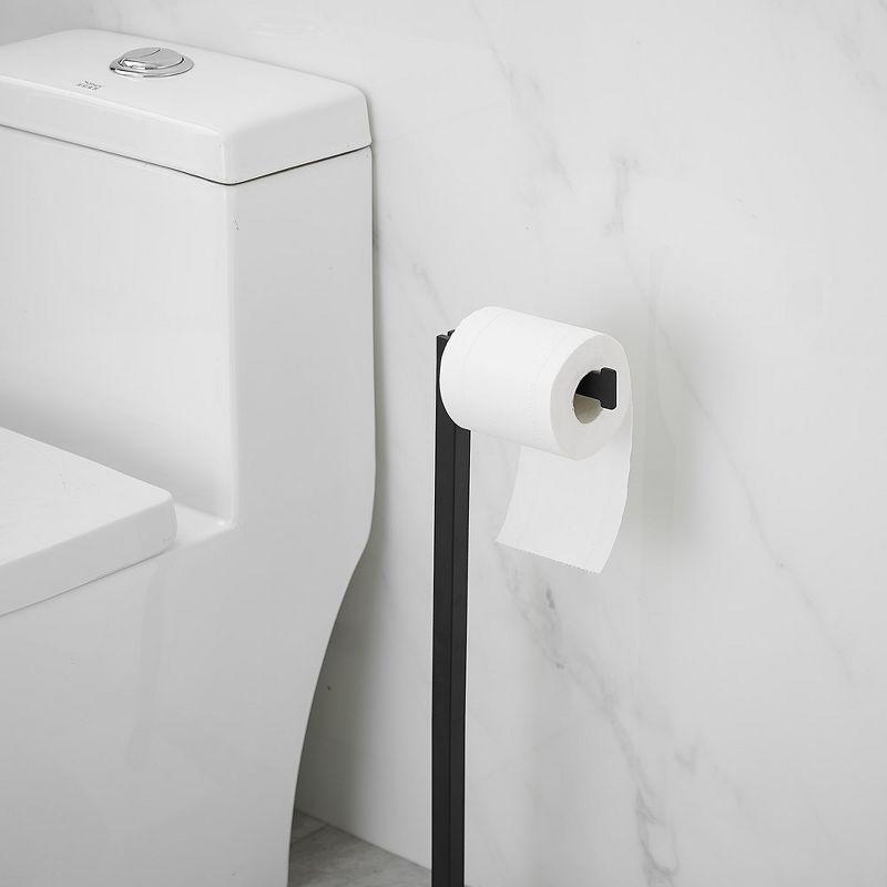 Free Standing Toilet Paper Holder with Weighted Base