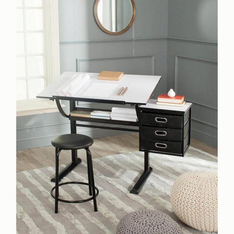 Metal Base Drafting Table