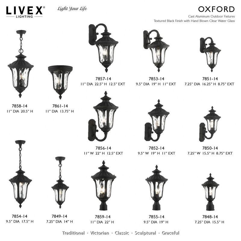 Livex Lighting Oxford 1 - Light Pendant in  Textured Black