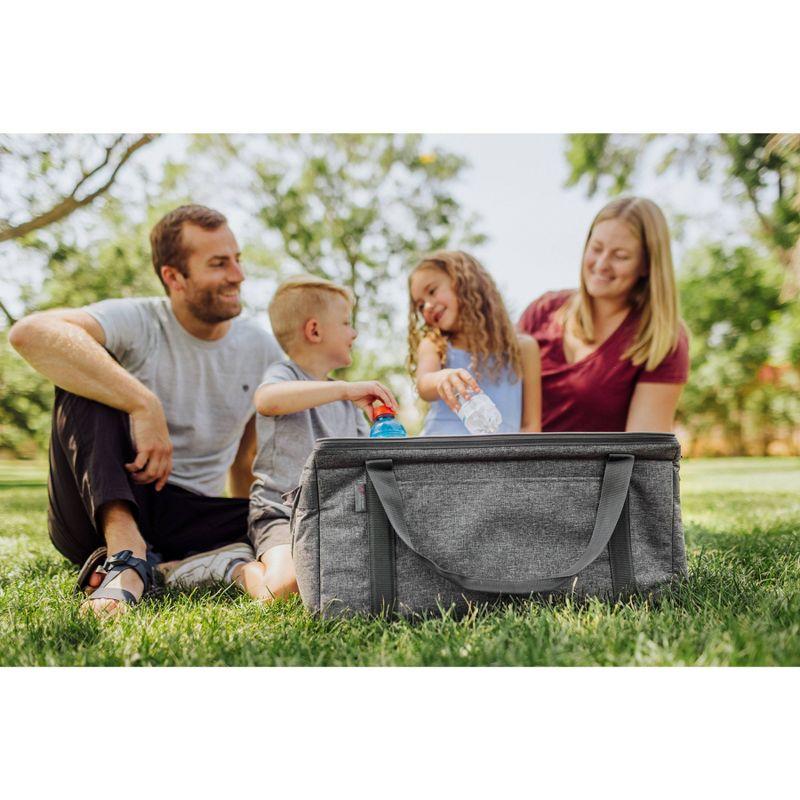 Picnic Time Collapsible 45qt Cooler - Heathered Gray