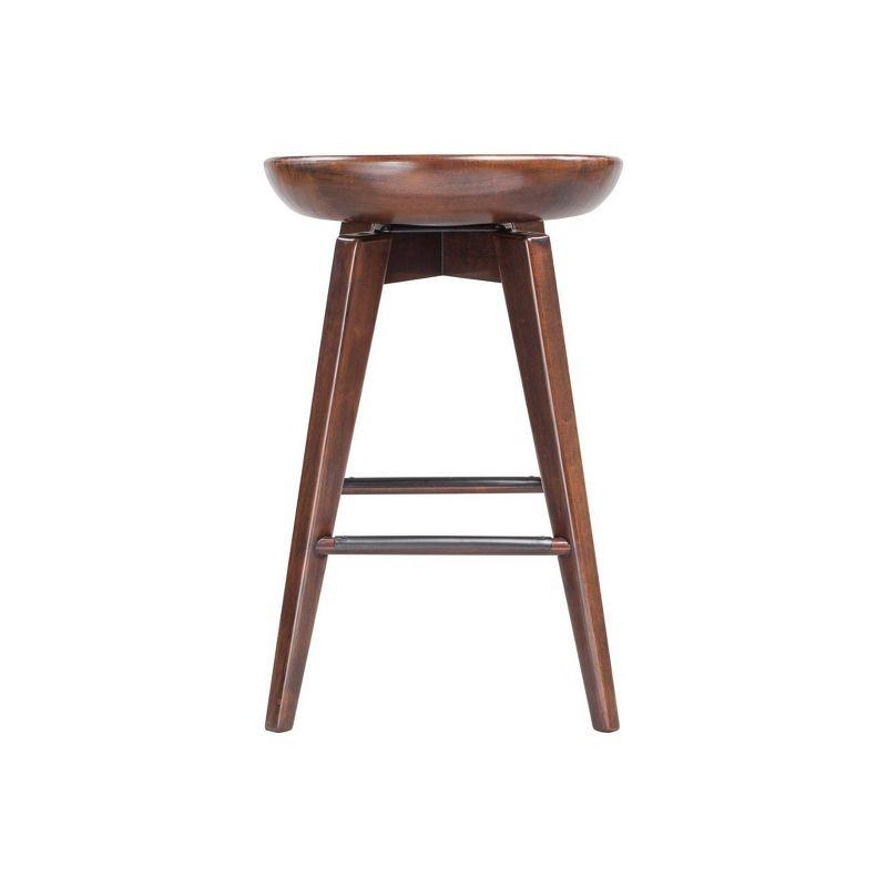 Bali 24" Cappuccino Swivel Backless Counter Stool