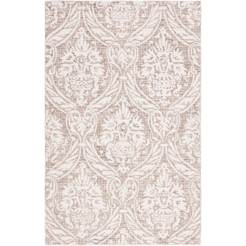 Abstract ABT204 Handmade Indoor Area Rug - Ivory/Beige - 6'x9' - Safavieh