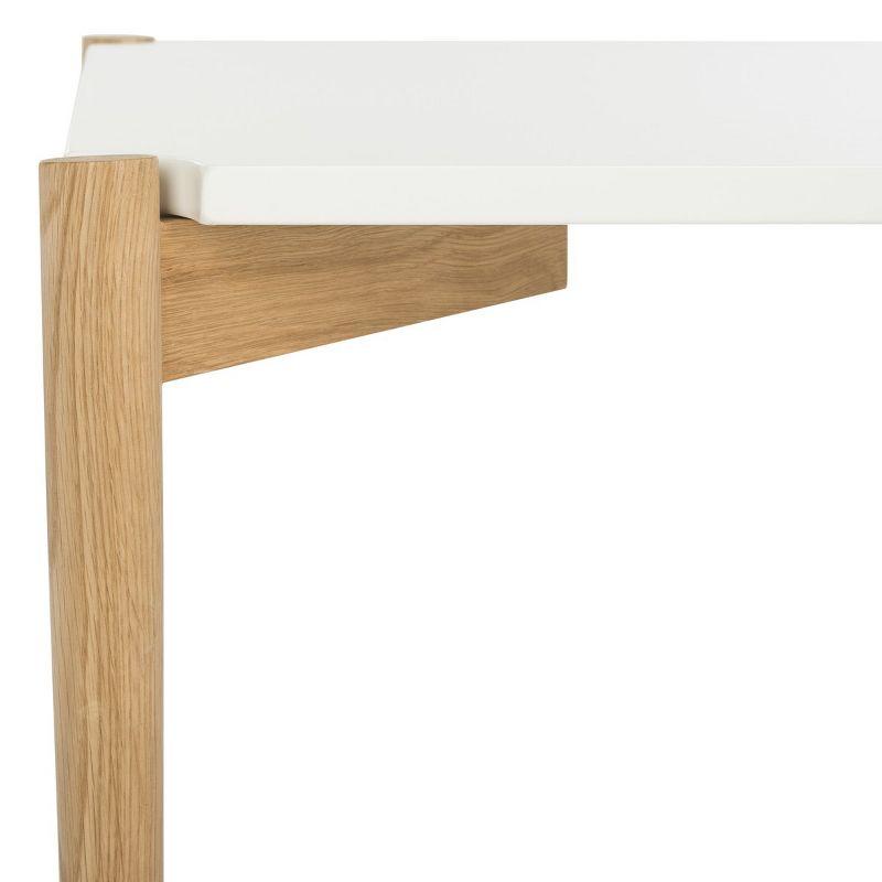 Rue Rectangle Coffee Table - White/Oak - Safavieh