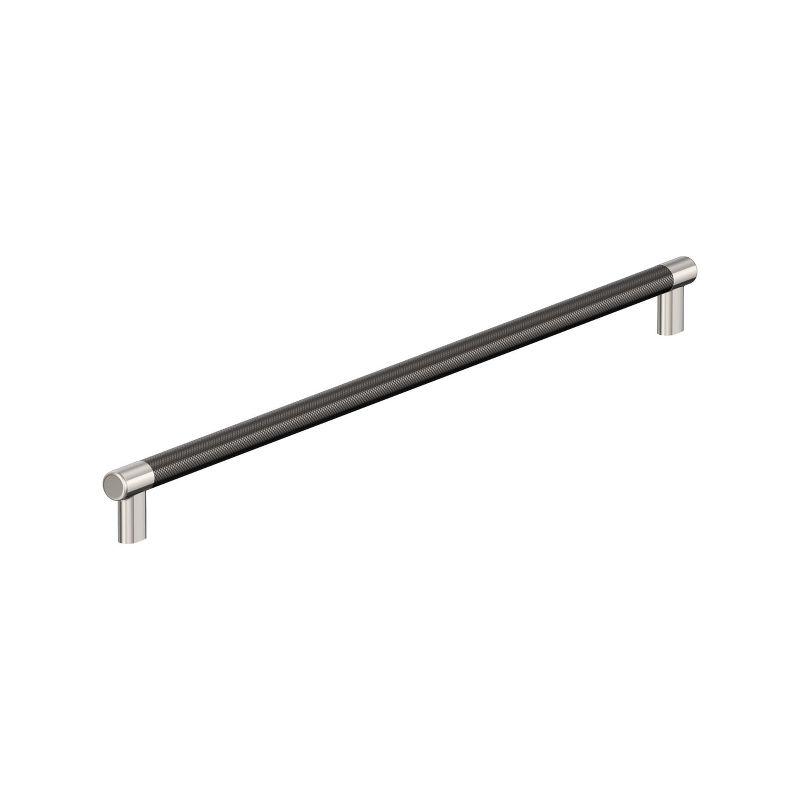 Amerock Esquire 24 inch (610mm) Center-to-Center Polished Nickel/Gunmetal Appliance Pull