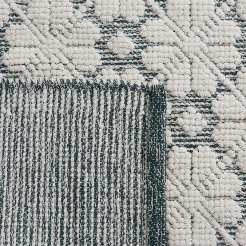 Vermont VRM303 Hand Woven Area Rug - Ivory/Green - 6'x9' - Safavieh.