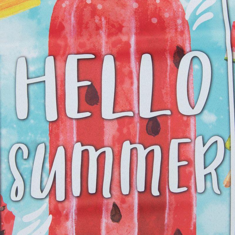 Northlight Seasonal Hello Summer Popsicle Outdoor Garden Flag 12.5" x 18"