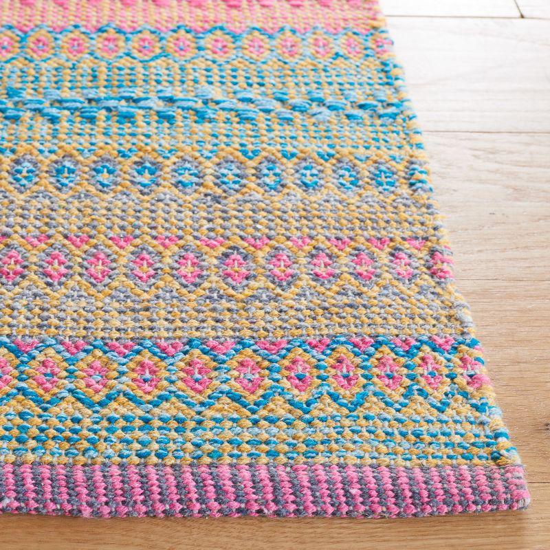 Kilim KLM475 Hand Woven Area Rug - Pink/Blue - 6'x9' - Safavieh.