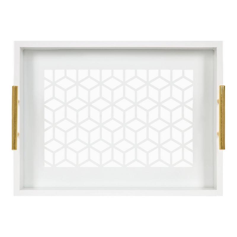 Kate and Laurel Caspen Rectangle Decorative Tray