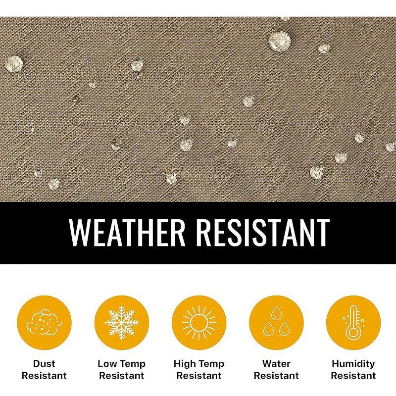 Love Seat Outdoor Furniture Weatherproof Cover - 88" x 32.5" x 41" - Brown