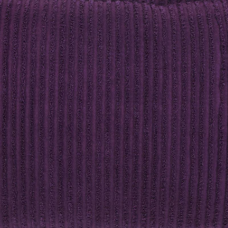 Full/Double Jullian Collection 100% Cotton Tufted Unique Luxurious Bold Stripes Design Bedspread Plum - Better Trends