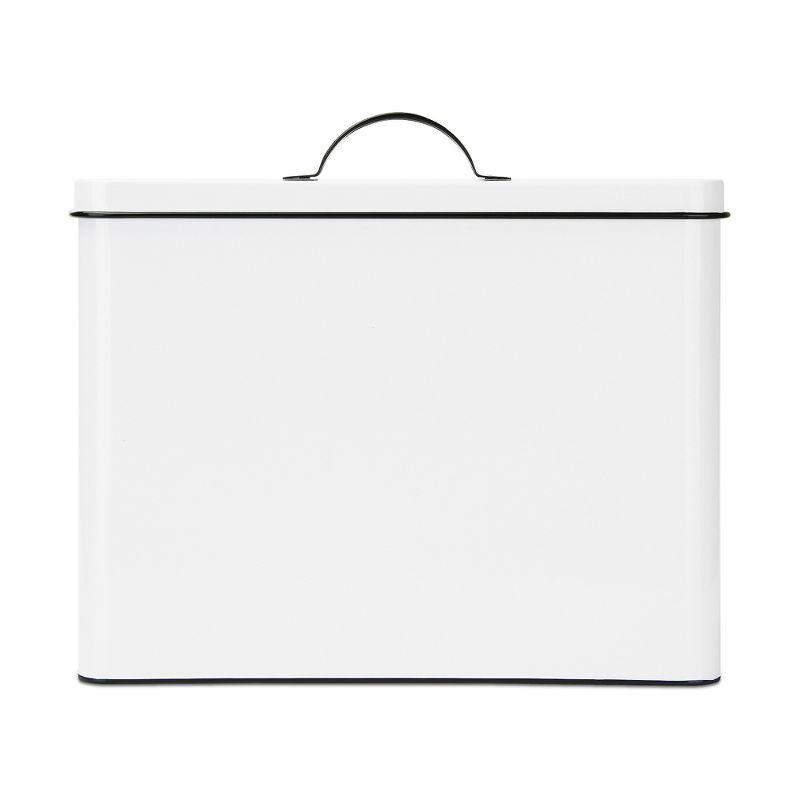 Outshine Co White Farmhouse Pet Food Bin - Can Be Personalized