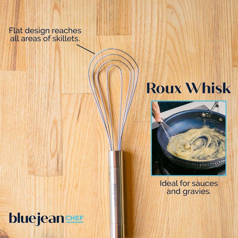 5-Piece Stainless Steel Whisk Set with Silver Finish