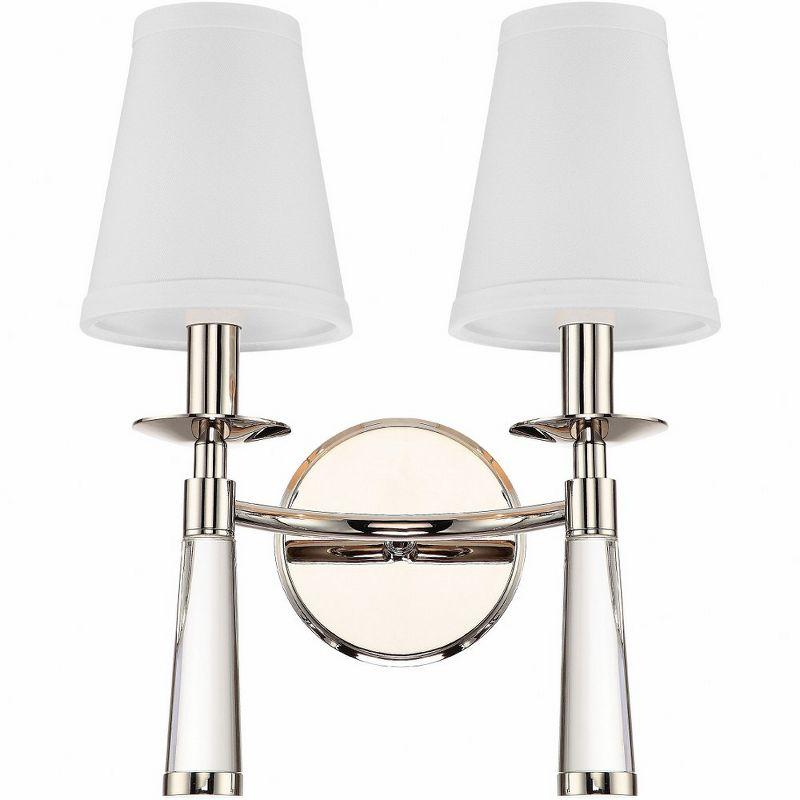 Crystorama Lighting Baxter 2 - Light Sconce in  Polished Nickel