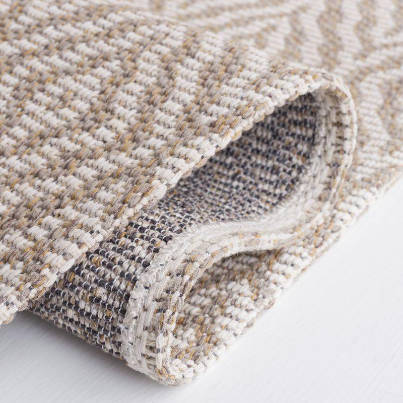 Martha Stewart Rugs Martha Stewart Cotton Geometric Rug in Taupe