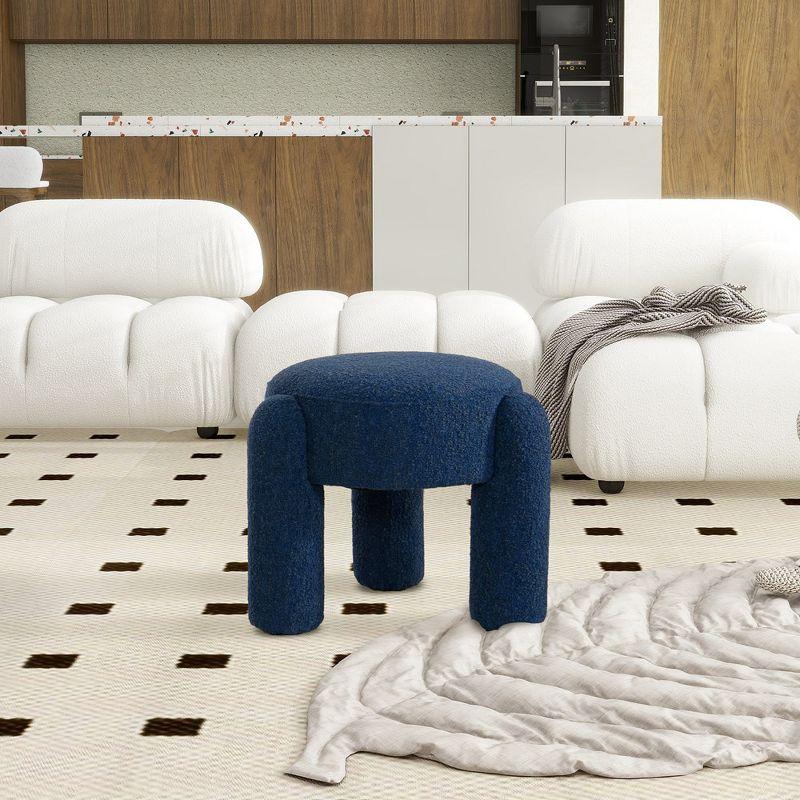 Jennifer Taylor Home Hugo 20.5" Round Fully Upholstered Ottoman