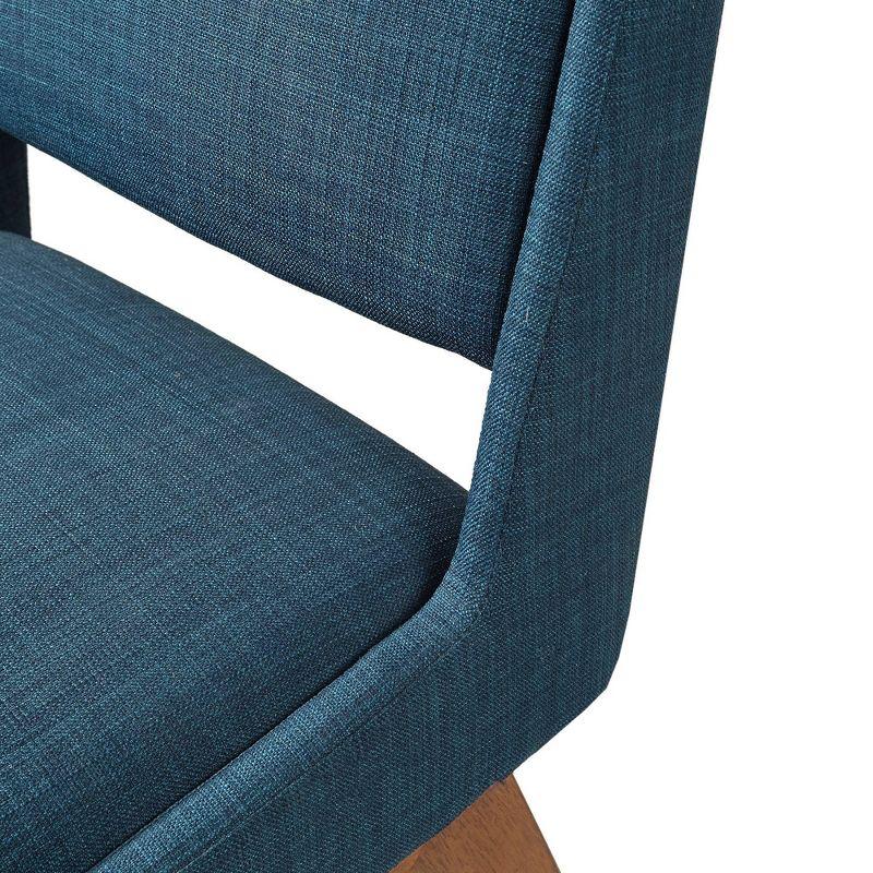 36.25" Boomerang Counter Height Barstool Navy - Ink+Ivy
