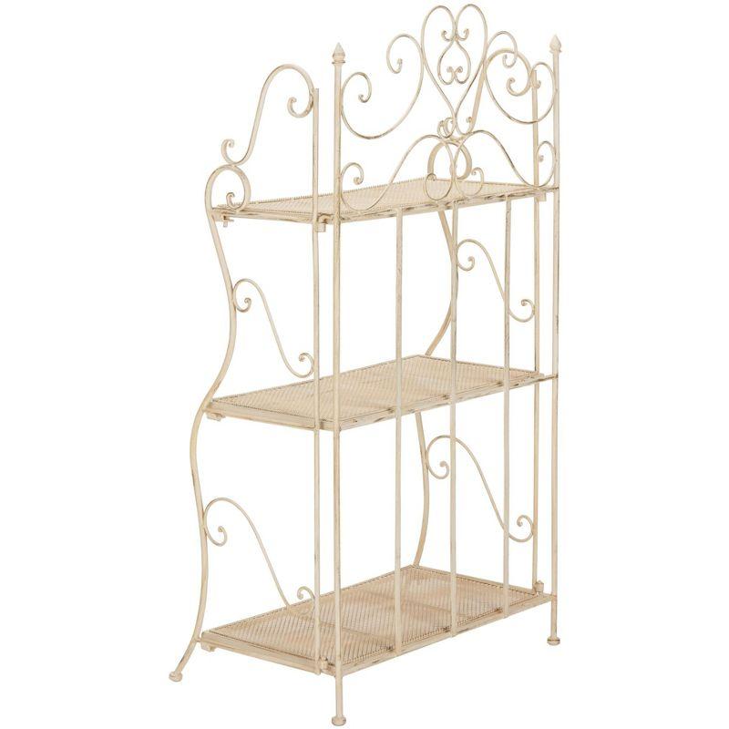 Torus 3-Tier Shelf - Indoor/Outdoor - PAT5022 - Pearl White - Safavieh