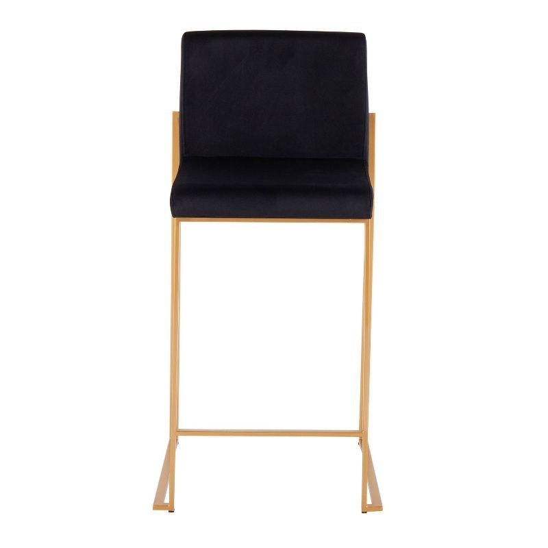 Rego Upholstered Counter Stool with Metal Frame