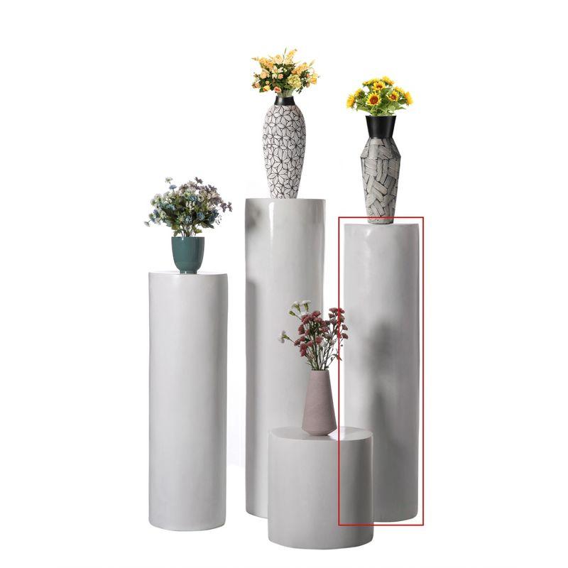 Fiberglass Pillar Column Flower Stand -Photography Props - Cylinder Shape Versatile Pedestal