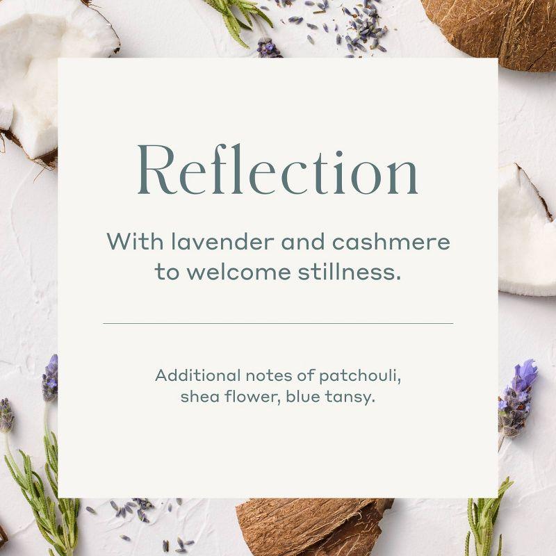 Reflection Core Frosted Glass Wellness Jar Candle 12oz - Casaluna™: Soy & Coconut Wax, Lavender Aroma