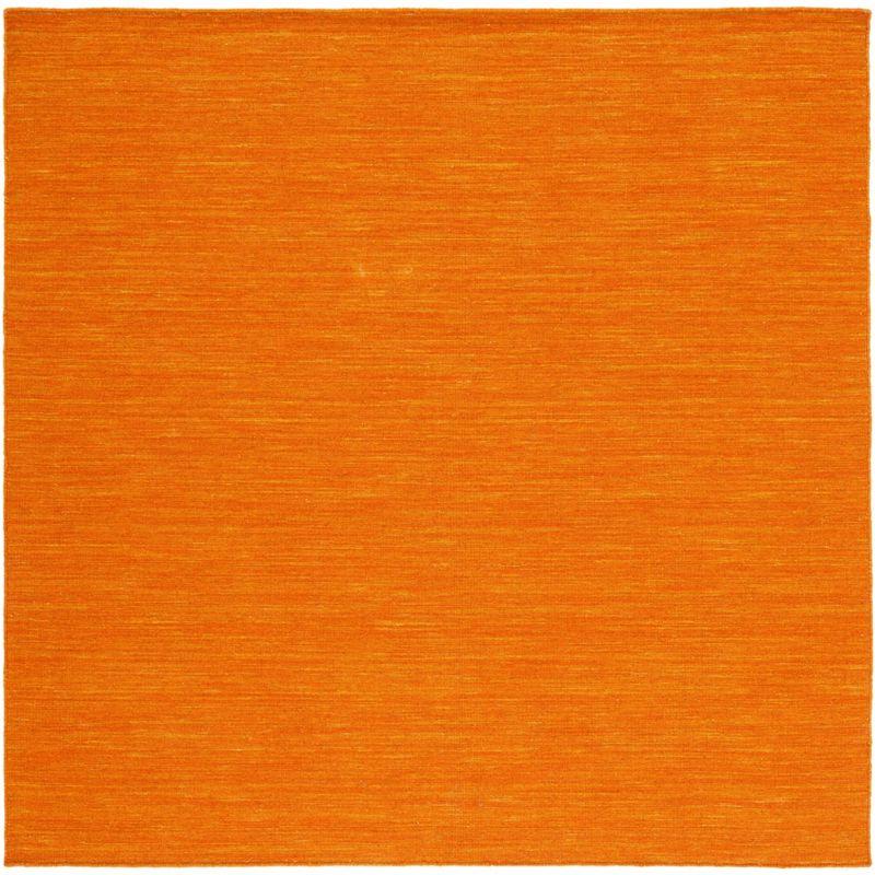 Kilim KLM850 Hand Loomed Area Rug - Orange - 6'x6' - Safavieh