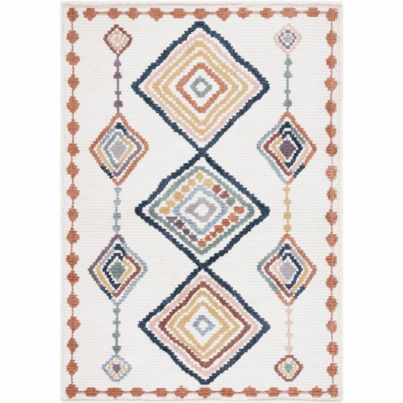 Marrakesh MRK616 Power Loomed Area Rug - Ivory/Multi - 8'9"x11'9" - Safavieh.