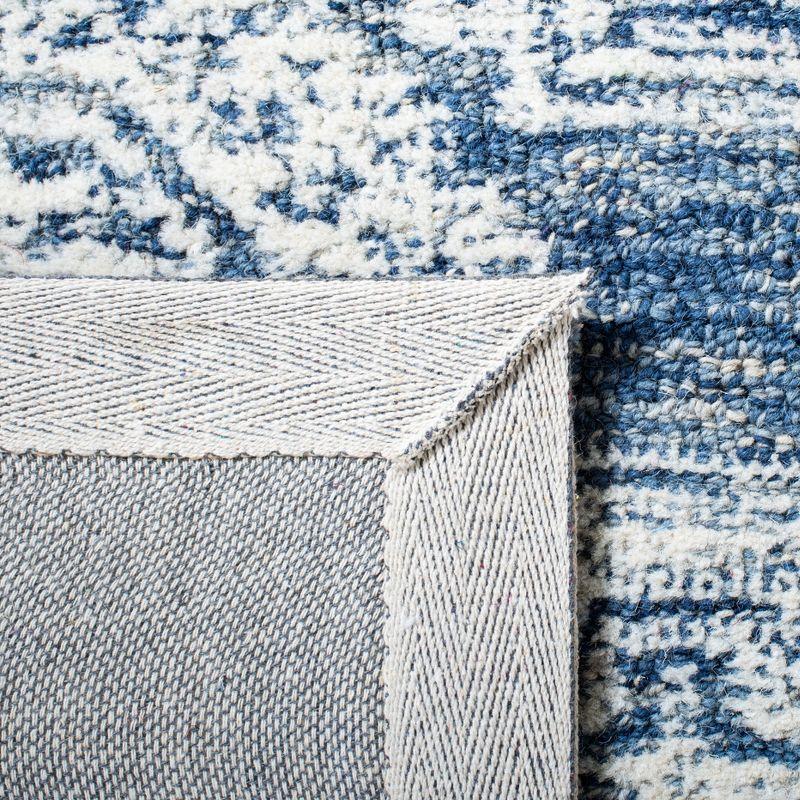 Metro MET803 Hand Tufted Indoor Area Rug - Natural/Blue - 4'x6' - Safavieh