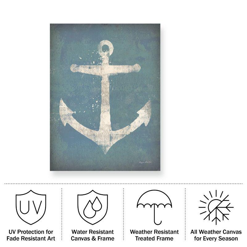 Trademark Fine Art - Ryan Fowler 'Anchor V2' Outdoor Canvas - 35x47