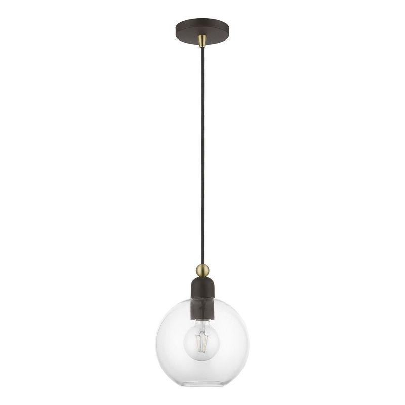 Livex Lighting Downtown 1 - Light Pendant in  Bronze/Antique Brass