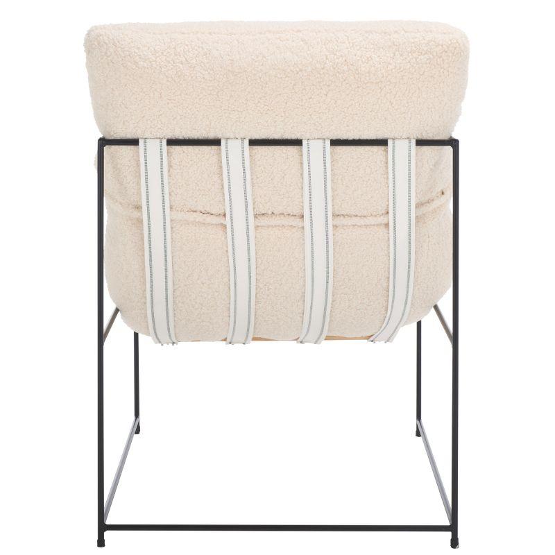 Portland Pillow Top Accent Chair - ACH4511 - Creme/Black - Safavieh