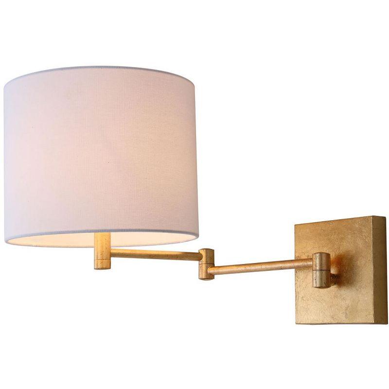 Lillian Gold 22.5" Contemporary Swing Arm Wall Sconce - Set of 2