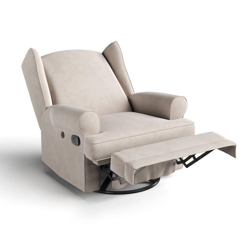 Serenity Swivel Reclining Glider Rocking Chair with USB