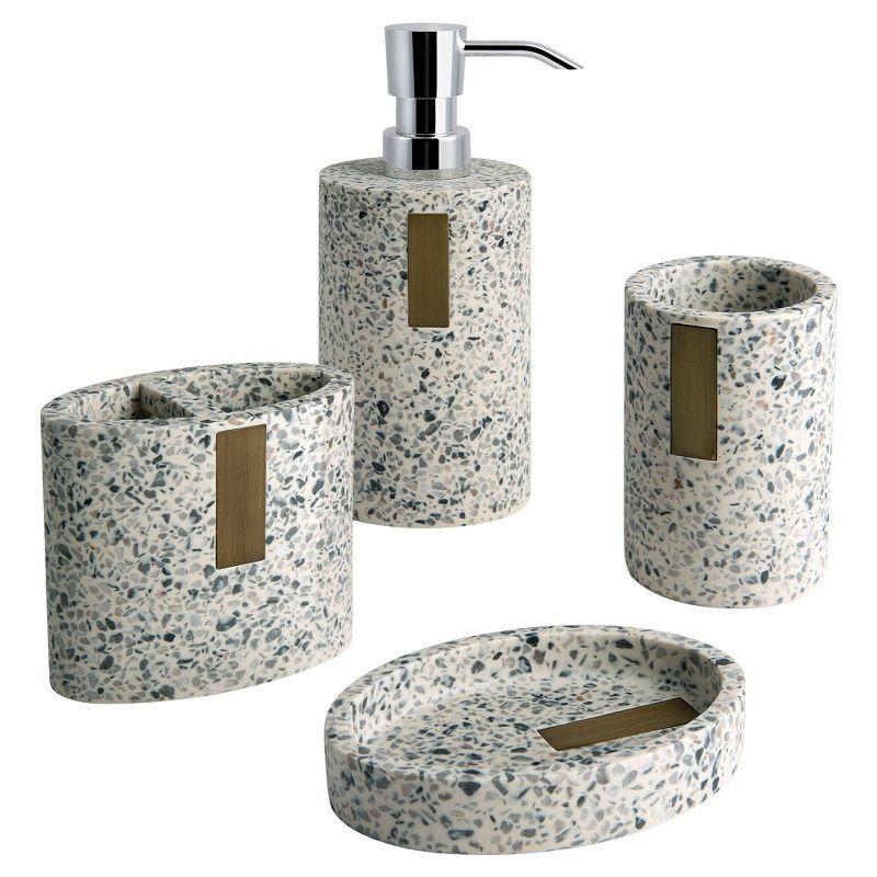 Hovis 4 Piece Bathroom Accessory Set