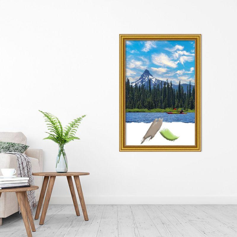 Amanti Art Townhouse Gold Wood Picture Frame Opening Size 24x36 in.