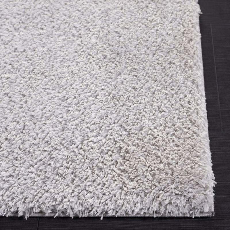 Light Gray 8' x 10' Synthetic Shag Area Rug